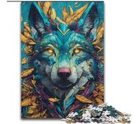 Puzzle per adulti Art Wolf Puzzle in cartone 26X38CM Gioco per adulti Regalo Gioco interattivo per famiglie Sfida mentale Regalo