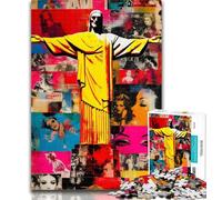 Puzzle per adulti Arte cristiana Puzzle da 1000 pezzi, giocattoli educativi per l'apprendimento Giochi per famiglie Regalo di compleanno, regali 26x38cm