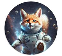 Puzzle per adulti "Astronaut Fox Baby", puzzle da 1000 pezzi per adulti, perfetti per adolescenti e collezionisti, ideale come decorazione per la casa e regalo da viaggio, 67,5x67,5 cm.