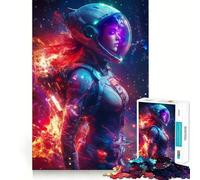 Puzzle per adulti "Astronauta in fiamme" da 1000 pezzi, rompicapo, passatempo per la casa, assemblaggio di immagini, regalo memorabile 50x75cm