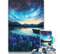 Puzzle per adulti Aurora boreale da 1000 pezzi per adulti e adolescenti, design vivace e unico, esperienza di gioco rilassante e stimolante, 26x38cm