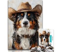 Puzzle per adulti Australian Shepherd 1000 pezzi, aiuta il cervello a esercitare giocattoli avvincenti per coltivare la pazienza e l'interazione genitore-figlio 75x50cm