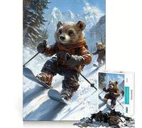Puzzle per adulti "Avventura alpina" da 1000 pezzi,gioco stimolante per la mente,taglio laser di alta qualità,rilassante attività di gruppo al chiuso (50x75cm)