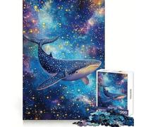 Puzzle per adulti "Balena nella Galassia" da 1000 pezzi, stimolante per l'analisi, ideale per il relax e il tempo libero, con incastri precisi, perfetto come regalo invernale (38x26cm)