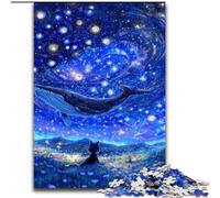 Puzzle per adulti "Balene sotto il cielo stellato", 1000 pezzi, modello da assemblare, ideale come regalo per tutta la famiglia, adatto per bambini di età compresa tra 14 e 50 anni (50x75cm)