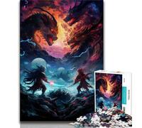 Puzzle per adulti Battaglia tra ninja puzzle da 1000 pezzi stimolanti giochi di attività per famiglie giocattolo fai da te per decorazioni murali per la casa regali 26x38cm