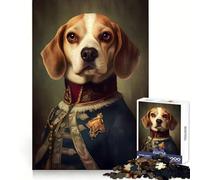 Puzzle per adulti Beagle Baroque da 1000 pezzi, stimolante per la mente, rilassante, ideale per i momenti di relax, perfetto come regalo di Natale (38x26cm)