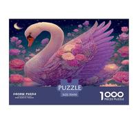 Puzzle Per Adulti - Beautiful Swan, Divertimento Gioco, Artistic Animals, Per Amore E Amico, Decorazione Della Famiglia 70x50cm/1000pcs