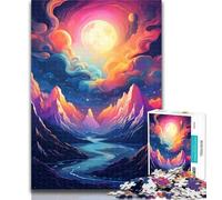 Puzzle per adulti, bellissimi puzzle con paesaggi montani, 1000 pezzi, giocattolo educativo intellettuale decomprimente, regali di Babbo Natale segreto, 26x38cm