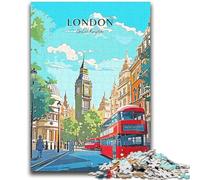 Puzzle per adulti Big Ben London Travel 1000 pezzi, regalo di compleanno per ammazzare il tempo in casa, regali, arte murale per 14+ pezzi (50x75cm)