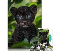 Puzzle per adulti Black Panther Baby in The Jungle Puzzle da 1000 pezzi per adulti e adolescenti, giocattoli, giochi educativi, decorazioni per la casa e regali unici antistress 26x38cm