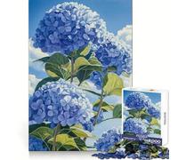 Puzzle per adulti "Bloom in Hydrangea" da 1000 pezzi, stimolante per la concentrazione, ideale per una fuga rilassante, con incastri a scomparsa e un regalo premuroso (50x75cm)