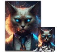 Puzzle per adulti Boss Dog 1000 pezzi in cartone, attività divertenti a casa, regalo di compleanno, regali da viaggio 26X38CM/10,23x14,96 pollici