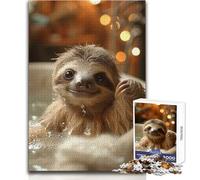 Puzzle per adulti "Bradipo che fa il bagno", 1000 pezzi, sfida mentale, gioco di apprendimento, sorpresa premurosa per le celebrazioni, dimensioni 50x75cm