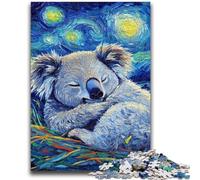 Puzzle per adulti Bradipo Cielo notturno Difficile da completare ma divertente e umoristico Arredamento e regali unici per la casa 26x38cm