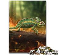 Puzzle per adulti "Camaleonte nella foresta", 2000 pezzi, aiuta il cervello ad allenarsi, giocattoli avvincenti per coltivare la pazienza, ottimo regalo (70x100cm)