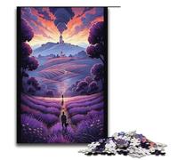 Puzzle per adulti Campi di lavanda in Provenza Francia Puzzle di carta da 1000 pezzi per giochi di famiglia 1000 pezzi (38x26 cm)