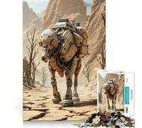 Puzzle per adulti "Cane robot nel deserto" da 1000 pezzi Migliora la memoria e rilassa la mente Bordo affilato Pezzo da collezione (50x75cm)