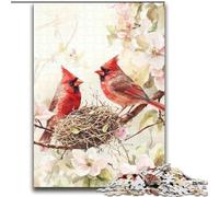 Puzzle per adulti Cardinal Nesting, aiuta il cervello a esercitare giocattoli avvincenti per coltivare la pazienza Decorazione perfetta 38x52cm