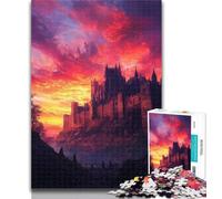 Puzzle per adulti Castello medievale 1000 pezzi per adolescenti, allena il tuo cervello e le tue mani, regalo di compleanno, regali 26x38cm