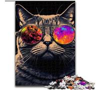 Puzzle per adulti Cat Neon Puzzle impossibili per adulti dimensioni 50x75cm Perfetti per adolescenti e collezionisti, ideali come decorazione per la casa e regalo da viaggio