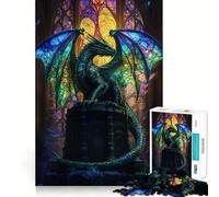 Puzzle per adulti "Cattedrale dei Draghi Mistici" da 1000 pezzi, gioco rilassante per allenare la mente, da assemblare e come regalo (38x26cm)