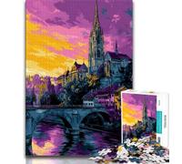 Puzzle per adulti Cattedrale di Berna Svizzera 1000 pezzi per adulti e adolescenti gioco stimolante e interazione genitore-figlio in famiglia (26x38cm)