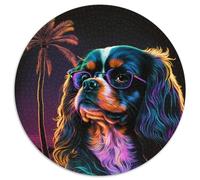 Puzzle per adulti Cavalier King Charles Spaniel da 1000 pezzi, puzzle in cartone per adulti, regalo perfetto per feste e compleanni (67,5x67,5cm)