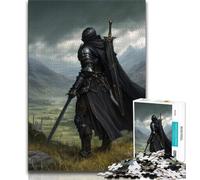 Puzzle per adulti Cavaliere Nero 1000 pezzi, aiuta il cervello ad allenarsi, giocattoli avvincenti per coltivare la pazienza, gioco di sfida unico (50x75cm)