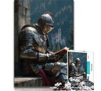 Puzzle per adulti Cavalieri medievali Puzzle da 1000 pezzi per adolescenti allena il tuo cervello e le tue mani Regalo di compleanno regali (26x38cm)