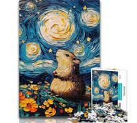 Puzzle per adulti, cielo notturno, Capibara, puzzle da 1000 pezzi, regali per adolescenti, allena il tuo cervello e le tue mani, regalo di compleanno, regali 50x75cm