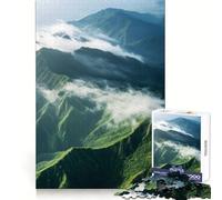 Puzzle per adulti "Cime montuose tra le nuvole", 1000 pezzi, gioco per allenare la mente, antistress, da assemblare, un regalo perfetto (38x26cm)