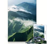 Puzzle per adulti Cime montuose tra le nuvole, 1000 pezzi, gioco per l'esercizio mentale, rilassante, da assemblare, (50x75cm)