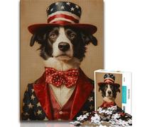 Puzzle per adulti Circus Dog 1000 pezzi con pezzi completamente interconnessi e di forma casuale per bambini dai 14 anni in su (26x38cm)