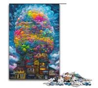 Puzzle per adulti "Città colorata" tra i migliori 1000 pezzi puzzle di carta per adulti e bambini dai 12 anni in su giocattolo educativo 1000 pezzi (38x26 cm)
