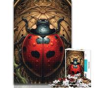 Puzzle per adulti Coccinella a sette macchie, 1000 pezzi, interessante interazione genitore-figlio per ridurre lo stress, 26x38cm