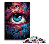 Puzzle per adulti colore fantasy occhi 1000 pezzi puzzle in legno per bambini dai 12 anni in su gioco impegnativo 1000 pezzi (75x50 cm)
