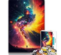 Puzzle per adulti "Colori dello spazio" 1000 pezzi, design vivace e unico, esperienza di gioco rilassante e stimolante (38x26cm)