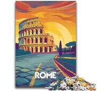 Puzzle per adulti Colosseo al tramonto 2000 pezzi, aiuta il cervello a esercitare giocattoli avvincenti per coltivare la pazienza gioco di sfida unico 2000 pezzi (70x100cm)