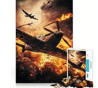 Puzzle per adulti "Combattimento aereo della Seconda Guerra Mondiale" da 1000 pezzi,gioco di memoria,taglio di precisione,attività creativa per momenti di tranquillità ed esercizio mentale a casa
