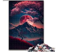Puzzle per adulti con 1000 fiori di ciliegio giapponesi in legno un regalo perfetto per il divertimento in famiglia 50x75cm ideale per arredare la casa allenare la mente e come regalo per le feste.