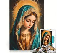 Puzzle per adulti con 1000 immagini della Vergine Maria giochi divertenti rilassanti e stimolanti per la mente e per rafforzare l'amore di coppia 38x52cm