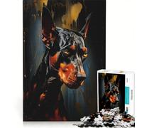 Puzzle per adulti con 1000 pezzi a tema Dobermann gioco rompicapo divertente e stimolante per ridurre lo stress ideale come regalo 50x75cm