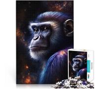Puzzle per adulti con 1000 pezzi animali galassia scimmia modello assemblaggio 26 x 38 cm regalo di compleanno per bambini dai 14 anni in su