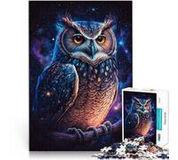 Puzzle per adulti con 1000 pezzi Art Owl Galaxy, gioco di famiglia per l'intelligenza mentale e giocattolo coinvolgente per adolescenti dai 14 anni in su, 26 x 38 cm