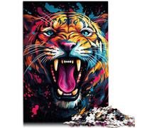 Puzzle per adulti con 1000 pezzi Attentive Jaguar co fcac compito di pensiero impegnativo ma divertente e divertente 26 x 38 cm