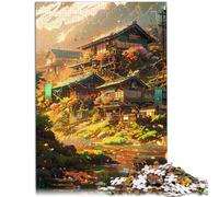 Puzzle per adulti con 1000 pezzi "Bella città natale", gioco di pensiero 26 x 38 cm, regalo per amici e familiari per adolescenti dai 14 anni in su