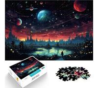 Puzzle per adulti con 1000 pezzi: città del futuro sulla terra sfida educativa grande regalo per tutta la famiglia 26 x 38 cm