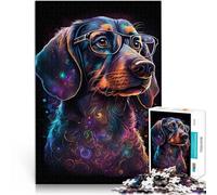 Puzzle per adulti con 1000 pezzi Cosmic Chihuahua Occhiali Impossibile Puzzle 50 x 75 cm Unico Compleanno e Idee Regalo per Teen dai 14 anni in su
