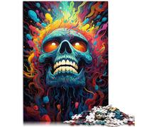 Puzzle per adulti con 1000 pezzi di emone infernale colorato, divertimento in famiglia, sfida dell'intelligenza cerebrale, giocattolo che crea dipendenza da adolescenti dai 14 anni in su, 26 x 38 cm